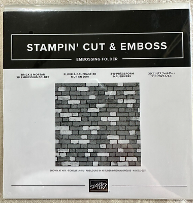 Brick & Mortar 3D embossing folder by Stampin' Up!