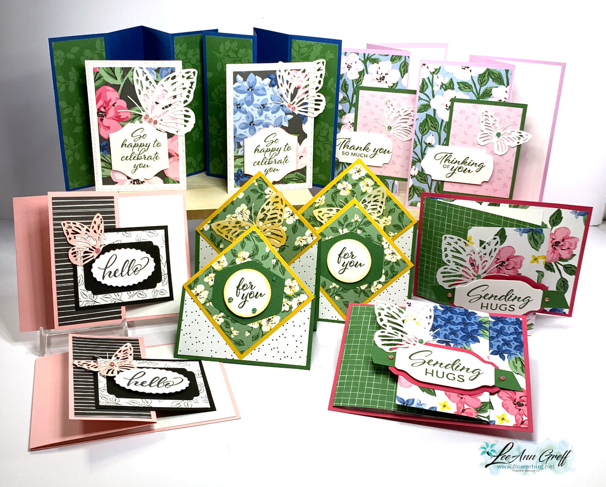 Lovely Garden Fun Fold card tutorial – Flowerbug's Shop