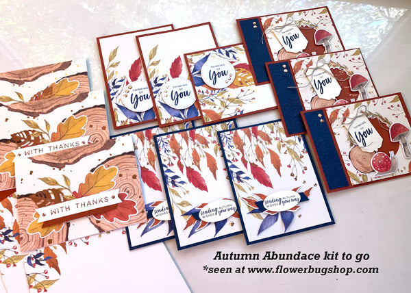 Autunm Abundance card kit to go