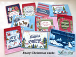 Quick & Cute Beary Christmas cards & envelopes; Discounted!!