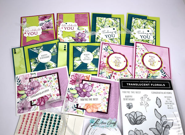 Delightful Floral fun fold cards kit to go