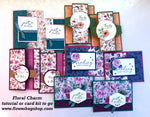 Floral Charm pre-cut fun fold card kit with PDF & video tutorials