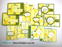 Floral Delight pre-cut card kit to go