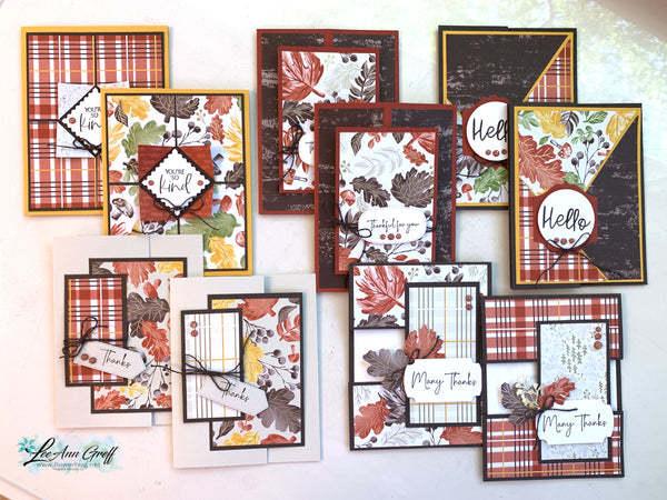 Gathering Together fun fold cards PDF & video tutorial