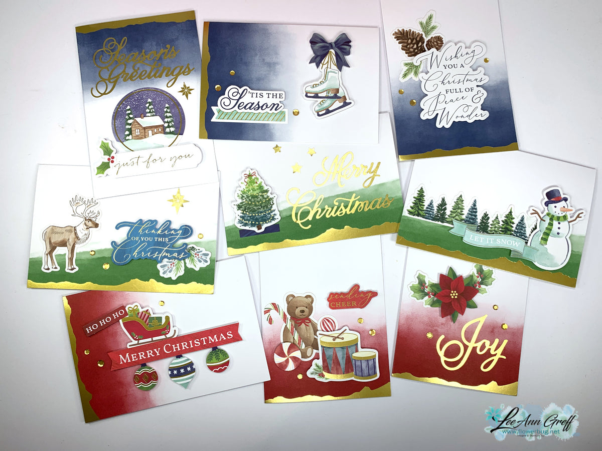 PDF tutorial for the Elegant Gold Dipped Christmas cards – Flowerbug's Shop