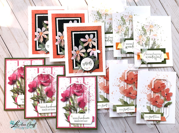 Painted Petals 12 card kit to go