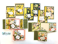 Painterly Pears fun fold card PDF tutorial with video