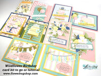 Wildflower Birthday Fun-fold cards tutorial